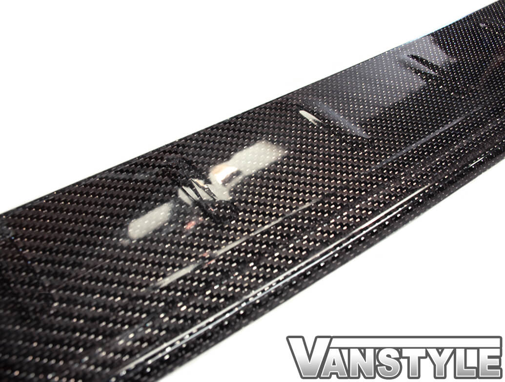 Bumper Covers & Protection VW T5 TRANSPORTER TAILGATE 1015 REAL CARBON FIBRE SILVER REAR BUMPER