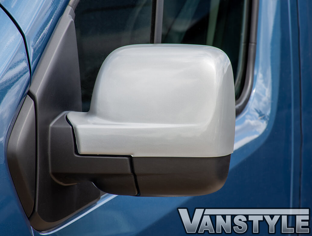 Silver ABS Mirror Covers - Vivaro Trafic NV300 Talento - Vanstyle