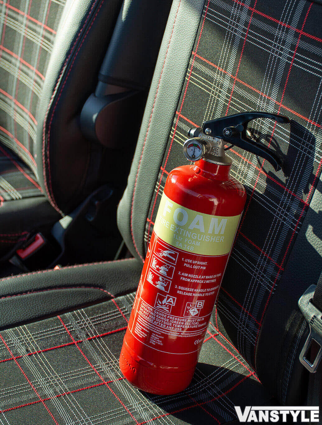 fire extinguishers in vans
