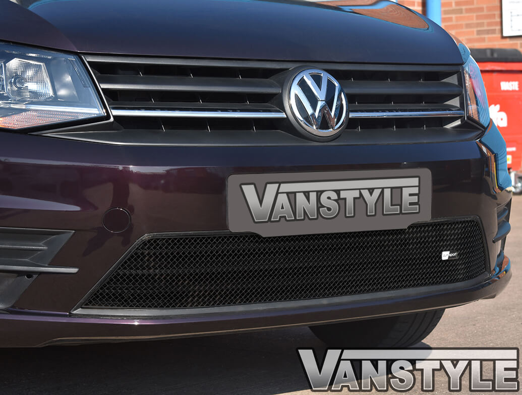 Mesh Lower Grille Black - VW Caddy 15>21 With Fog Light