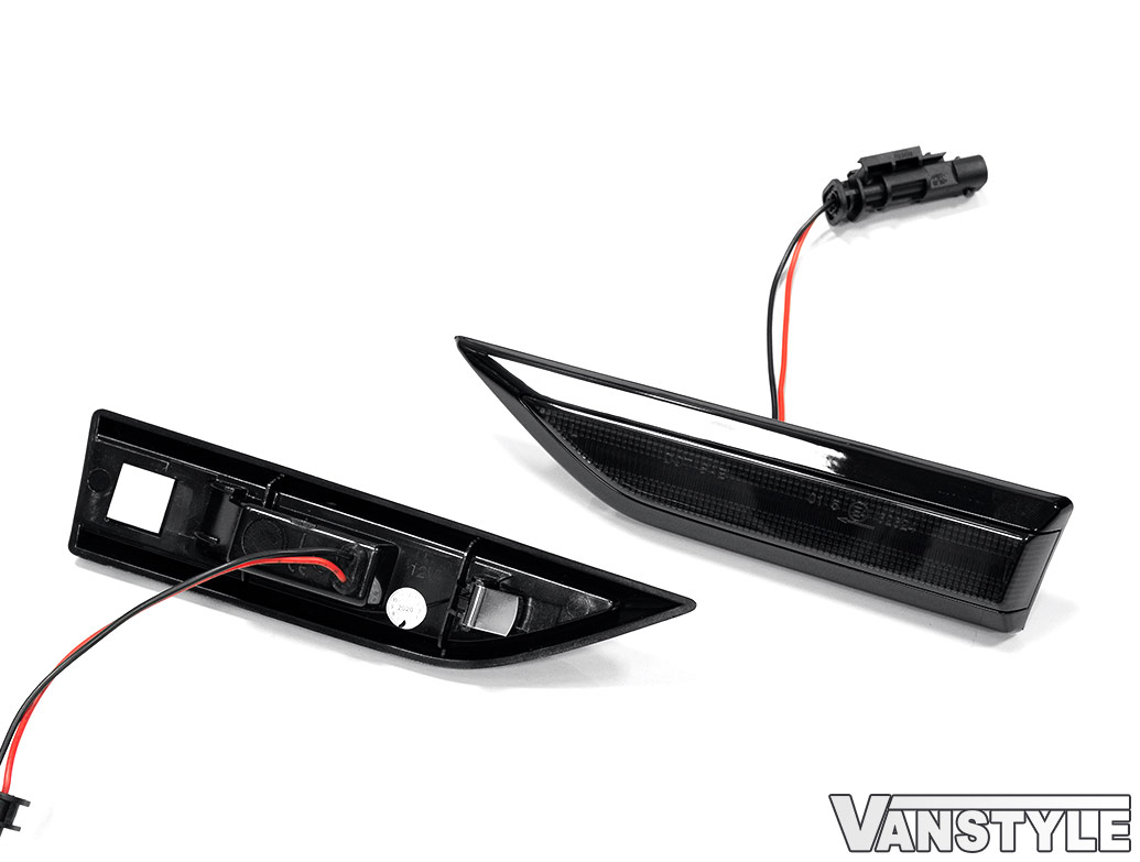 FITS VW CADDY 15>21 SMOKED LED SIDE LIGHT REPEATER INDICATORS PAIR DYNAMIC SET eBay