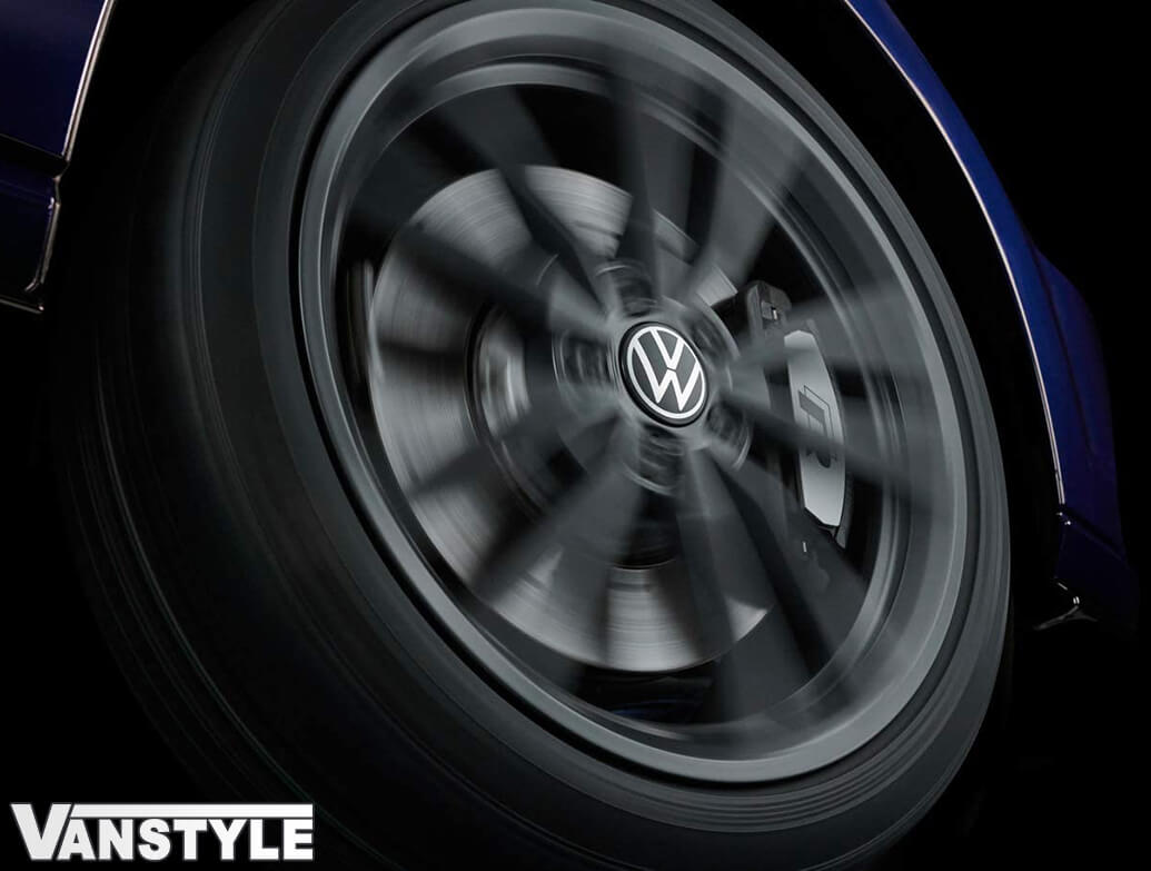Genuine VW New Logo Dynamic Self Levelling Hub Centre Caps Vanstyle
