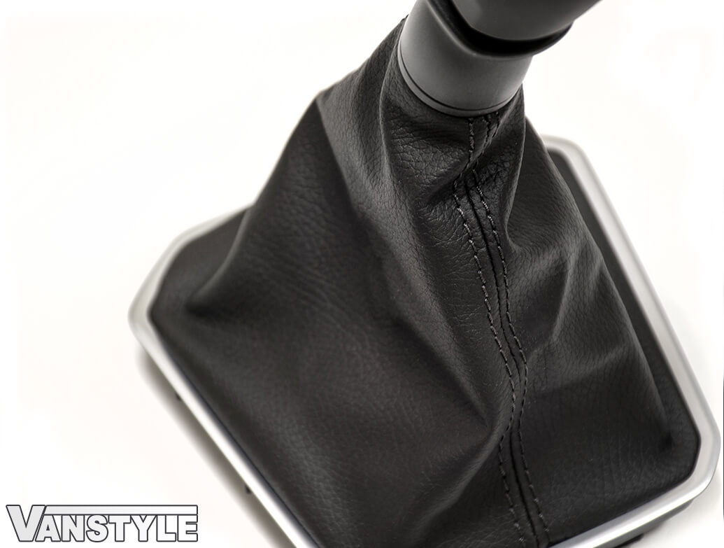 Automatic Gear Cap Genuine VW Leather Gearshift with Gaiter Gear Knob Cap - T6.1 - Vanstyle
