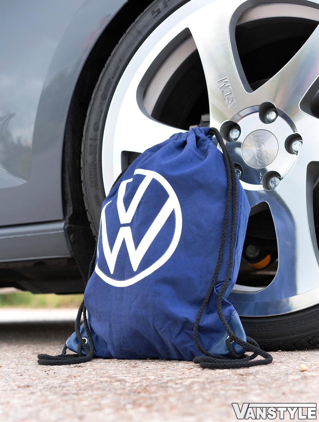Genuine VW Dark Blue Volkswagen Collection Gym Bag