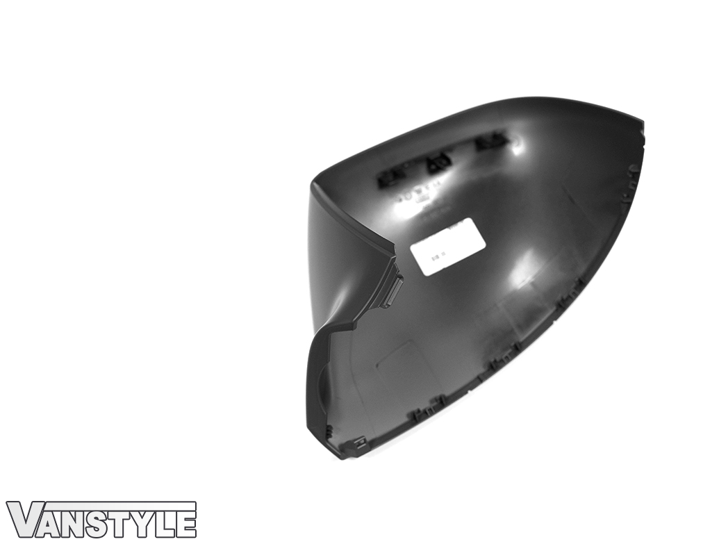 Genuine VW Offside Upper Mirror Cover - Black - T5 T6 '10 - Vanstyle