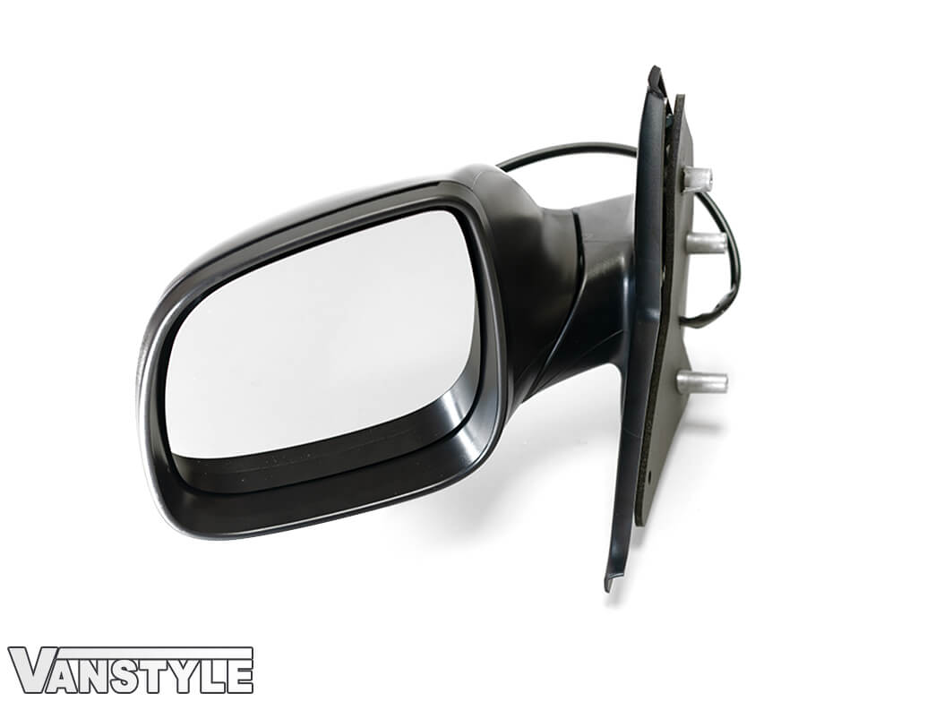 Complete LH Wing Mirror in Textured Black - VW T5.1