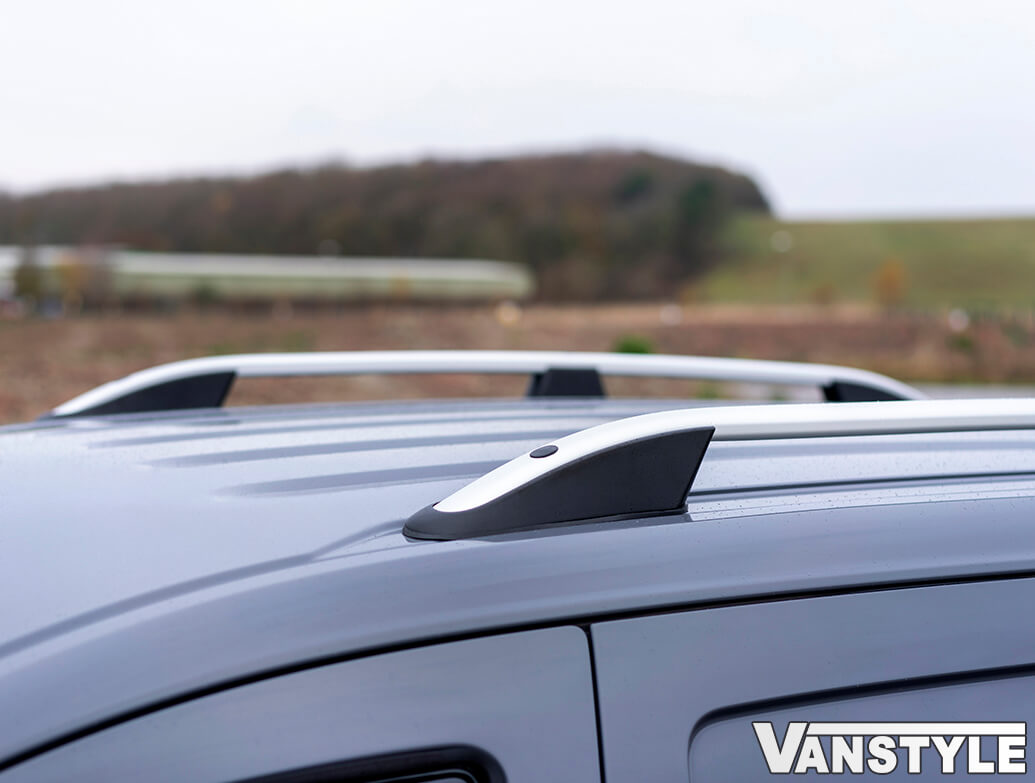 Silver Aluminium Roof Bars VW Caddy SWB Mk5 21 Vanstyle