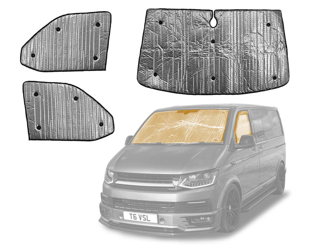 Thermal Blinds Front Set 3 Piece - VW T5 03 09 - Vanstyle