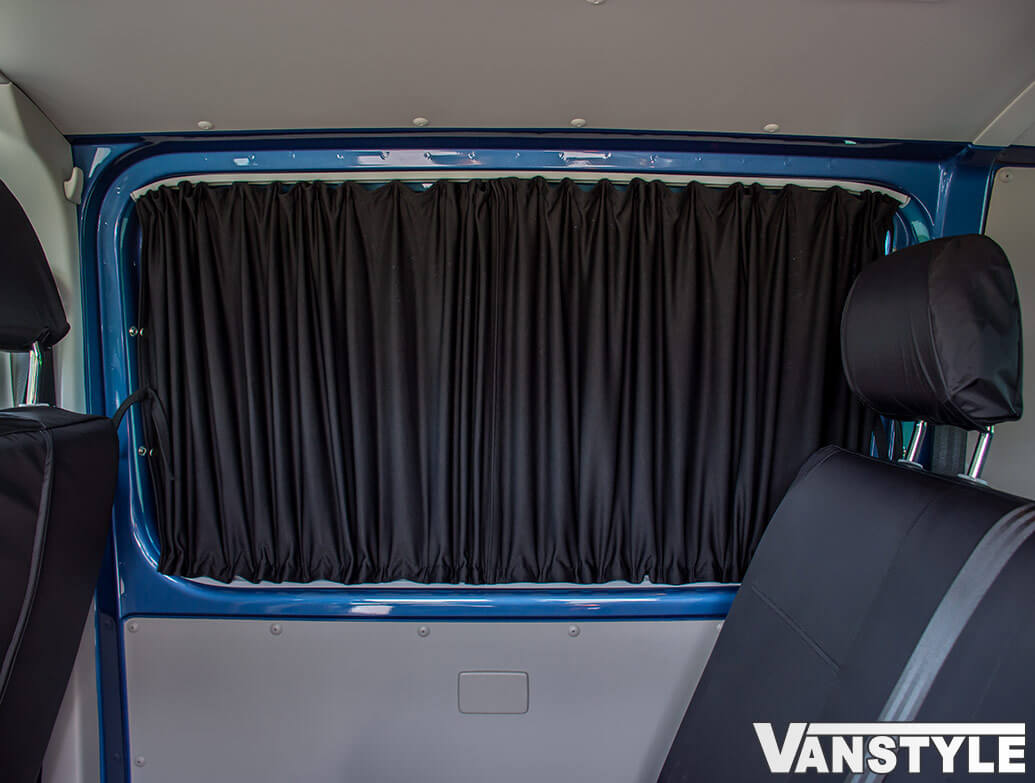 Tailored Blackout Curtain Black Rear 1 4 L3 L4 Sprinter Craft Vanstyle