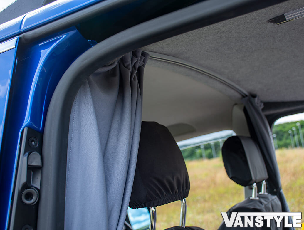 Tailored Blackout Curtain - Grey - Cab Divider - Vivaro - Vanstyle