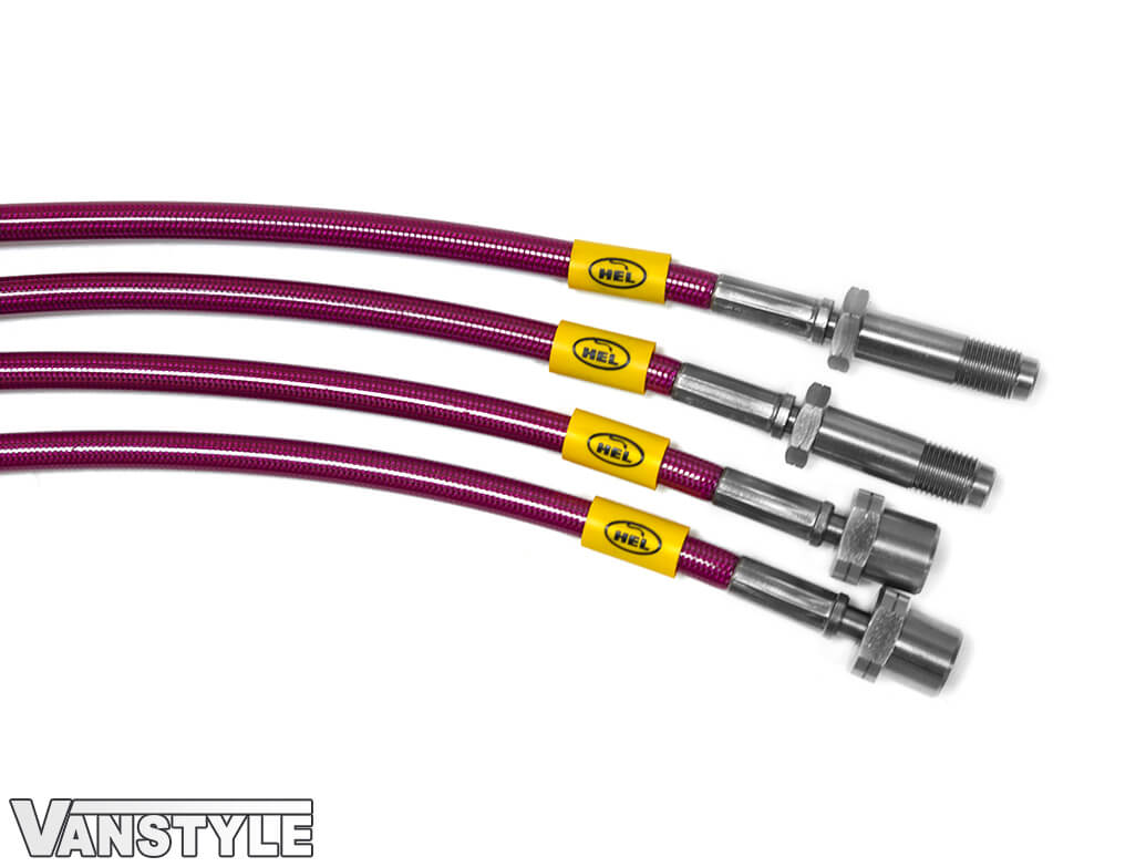 thumbnail image 2 of HEL Stainless Steel Braided Front Brake Lines For Vauxhall Corsa D 1.6 Turbo VXR (2007+) 2 of 6