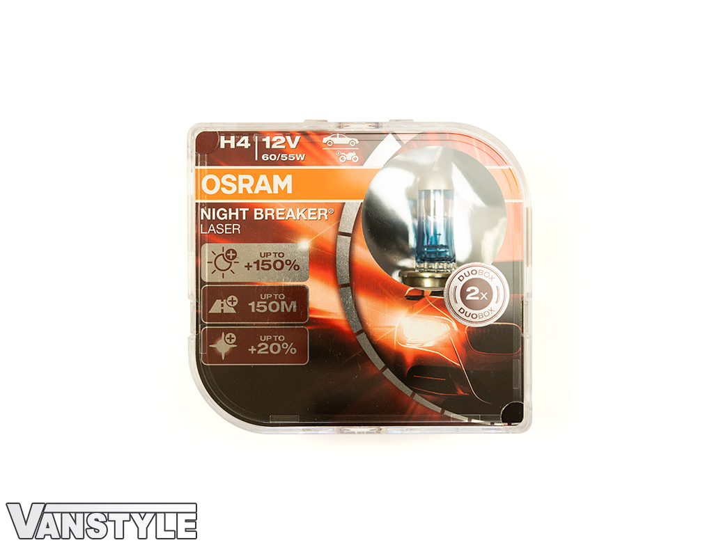 Osram Night Breaker Laser 150 H4 Upgrade Bulb Set - Vanstyle