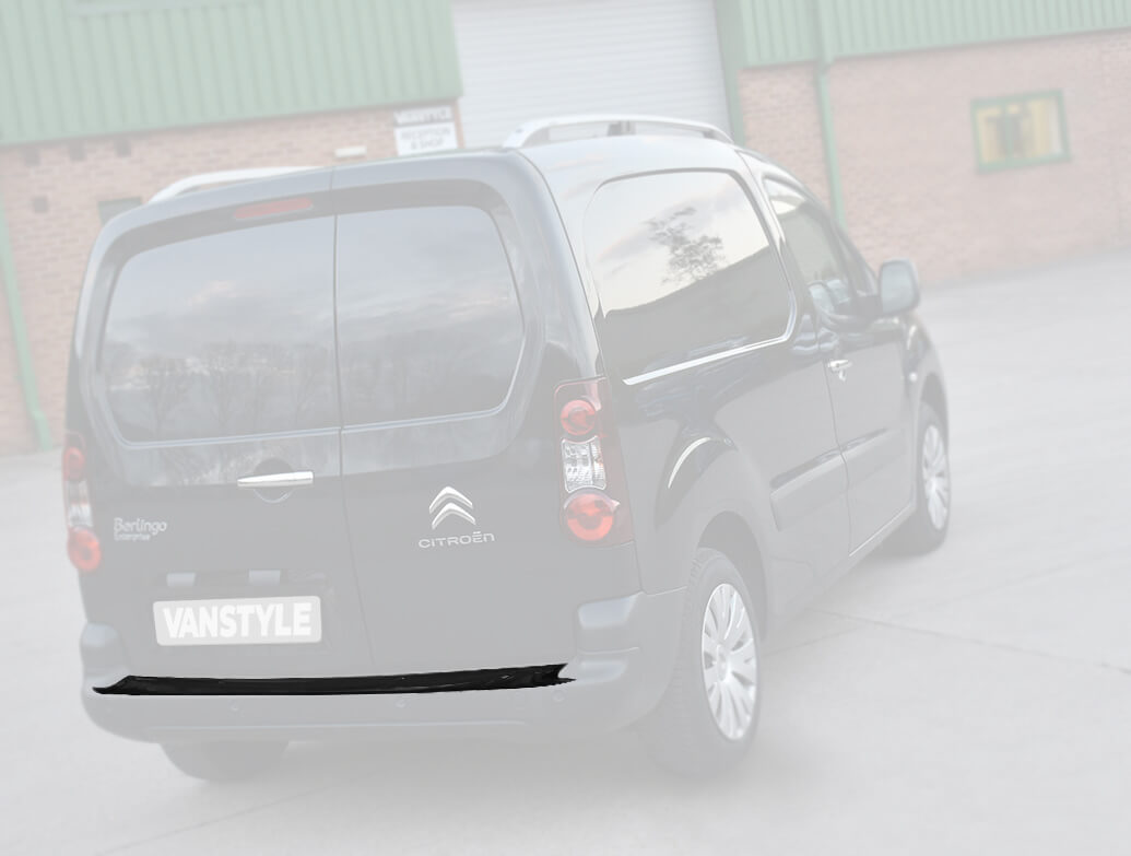 Glossy Chrome Rear Bumper Protector – For Citroen Berlingo II 2008-2018, Scratch Guard, UK Made, Lifetime Warranty