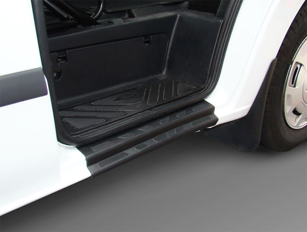 thumbnail image 2 of Chrome Stainless Steel Door Sill Protectors For Ford Transit MK8 2014-UP – 2 Pcs 2 of 4