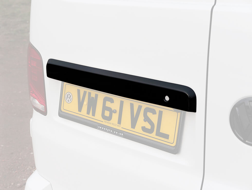 Gloss Black Rear Grab Handle Cover VW T5.1 T6 T6.1 Twin Door Vanstyle