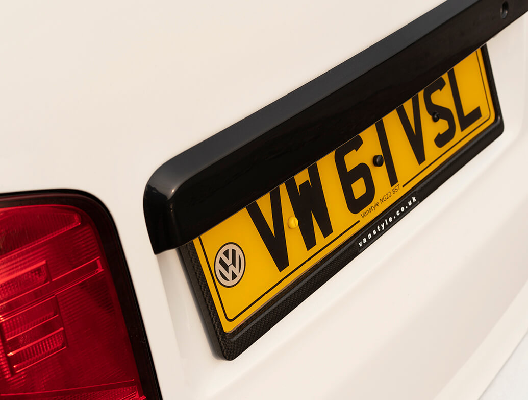 Gloss Black Rear Grab Handle Cover VW T5.1 T6 T6.1 Twin Door Vanstyle