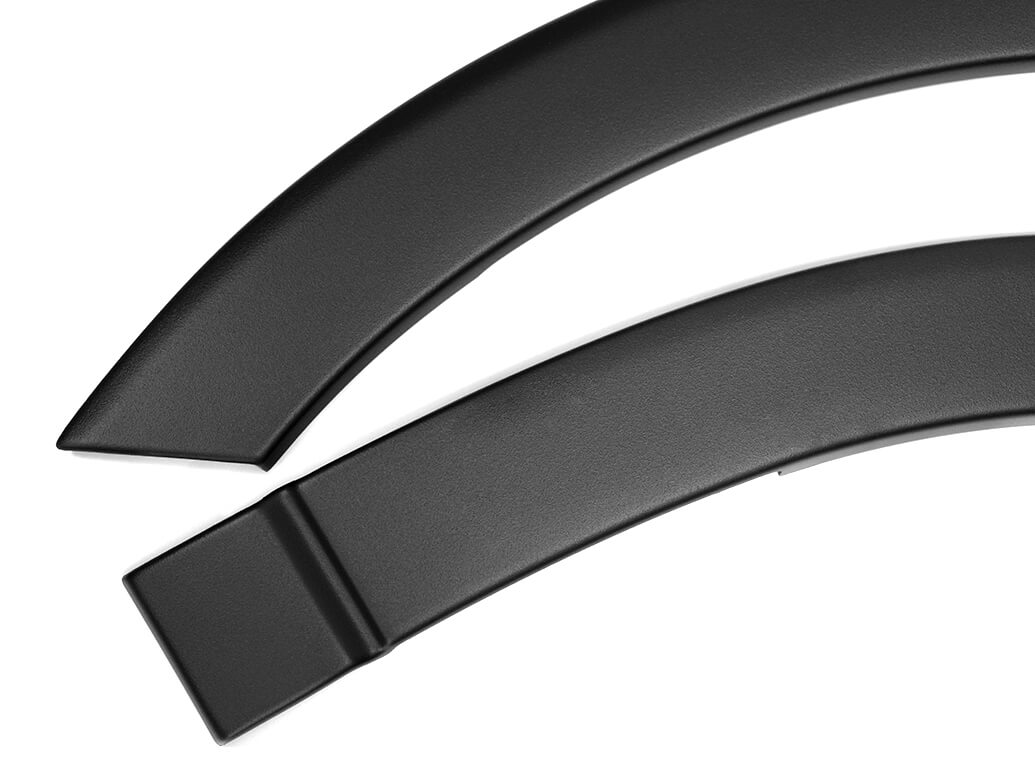 Black ABS Wide Wheel Arch Cover Set VW Caddy Mk5 21 Vanstyle