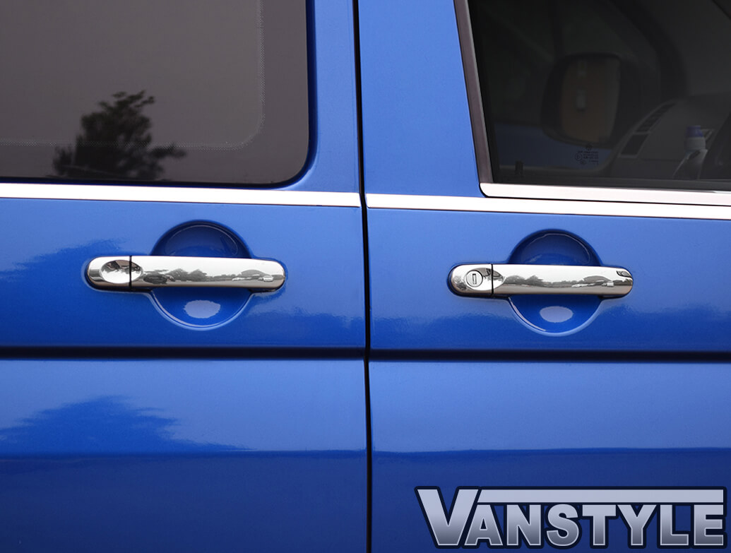 Door Handle Cover Set Stainless Steel VW T5 T6 Caddy Vanstyle