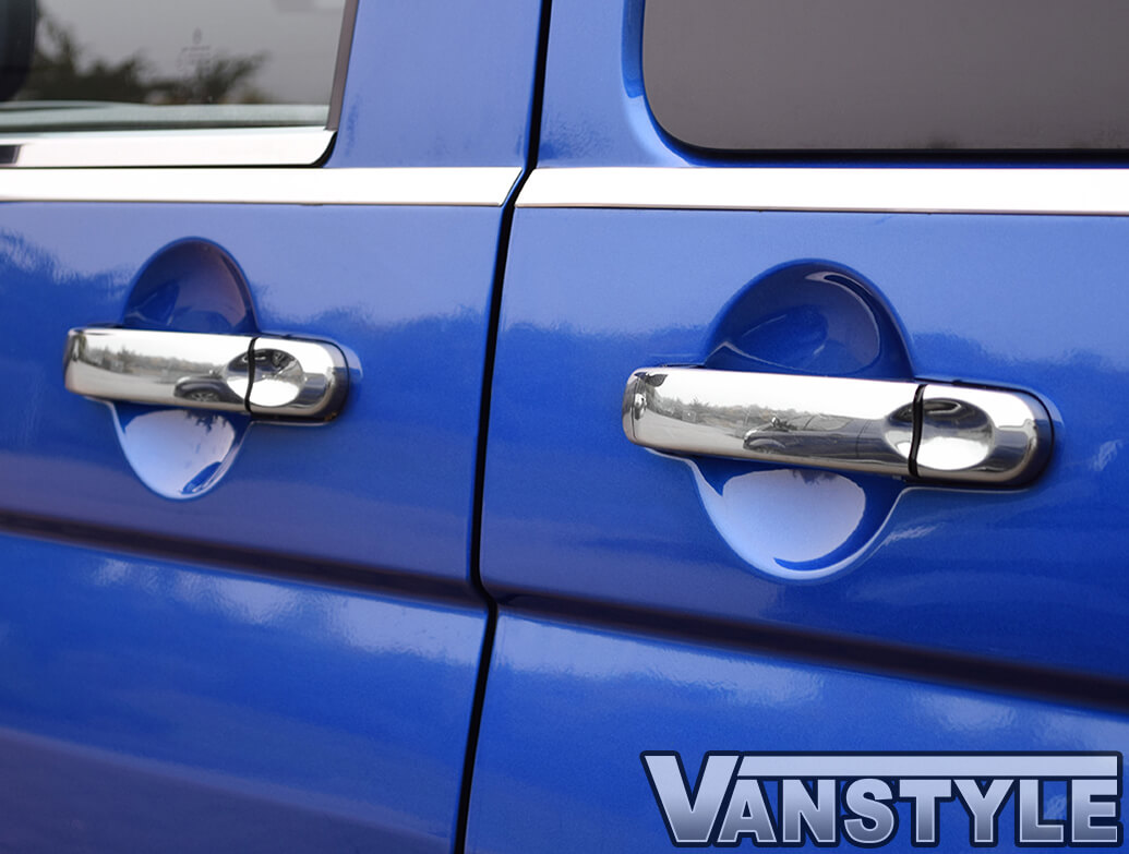 Door Handle Cover Set Stainless Steel - VW T5 T6 & Caddy