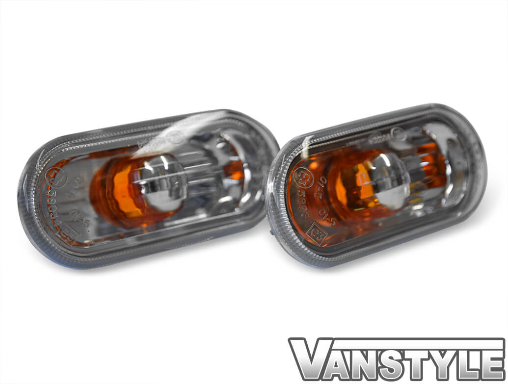 Side Repeaters, Genuine VW Amber & Clear Style T5, Caddy, Amarok