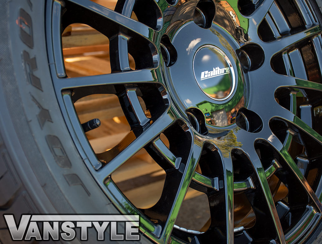 Calibre T-Sport 18\" Gloss Black Alloy Wheels - Ford Custom 12>