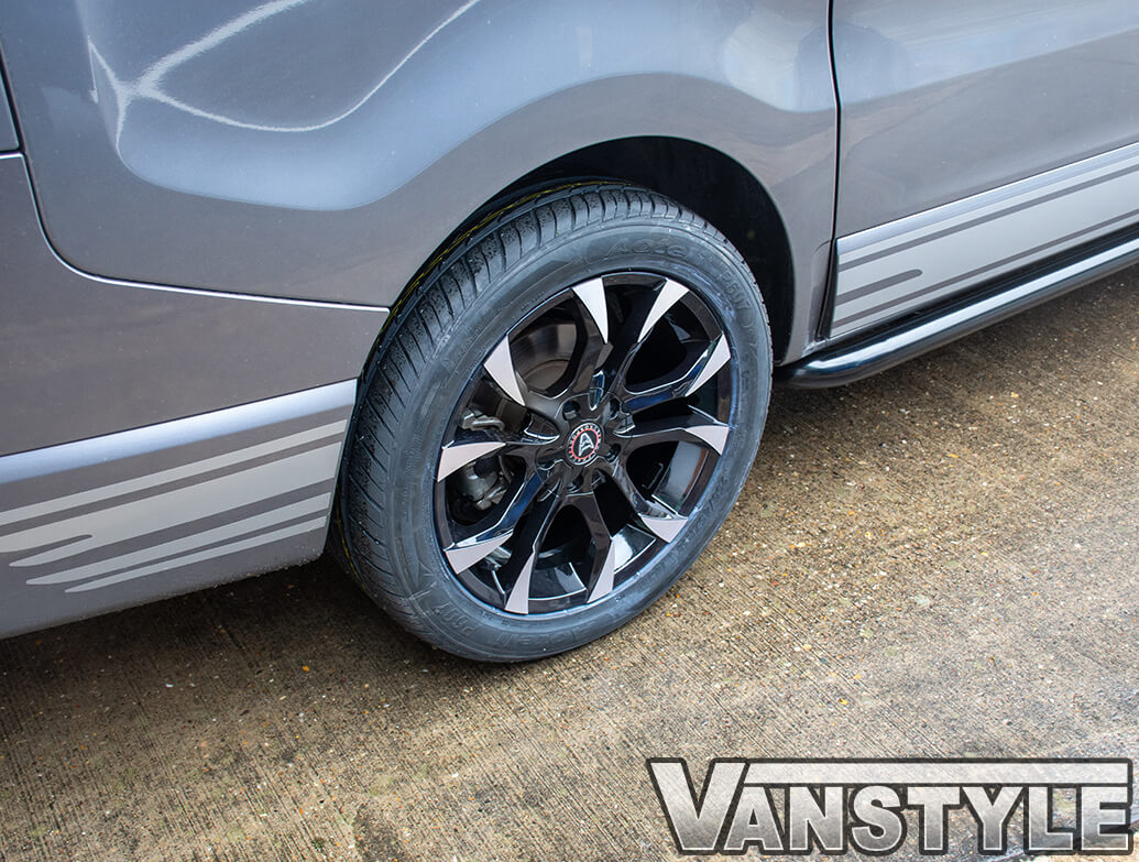Wolfrace Assassin 18\" Black & Polished Alloy Wheels & Tyres