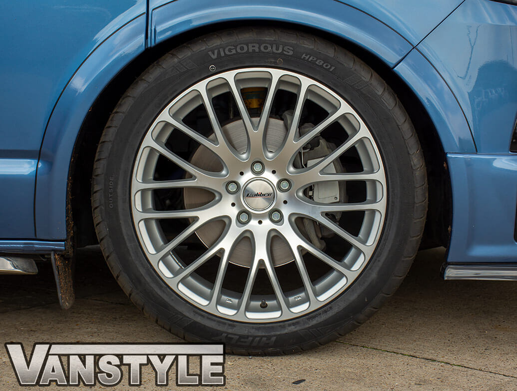 Calibre Altus Matte Silver 20\" Wheel & Tyre Set - VW T5 T6