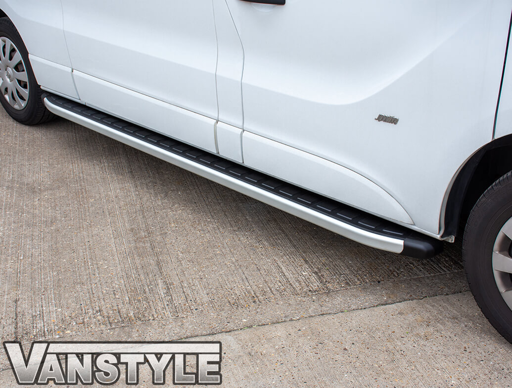 2014+ Aluminium Side Steps Bars Running Boards To Fit SWB Vauxhall Vivaro