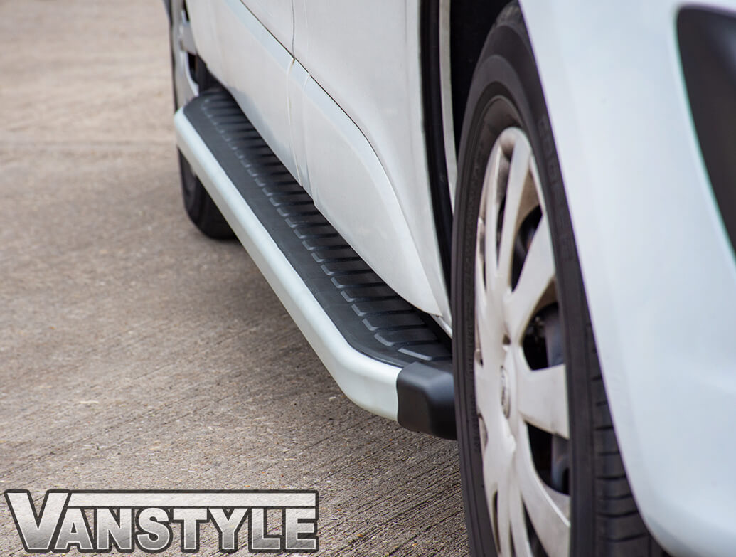 VAUXHALL VIVARO LWB 14>19 ALUMINIUM SIDE STEPS CLUMBER STYLE RUNNING