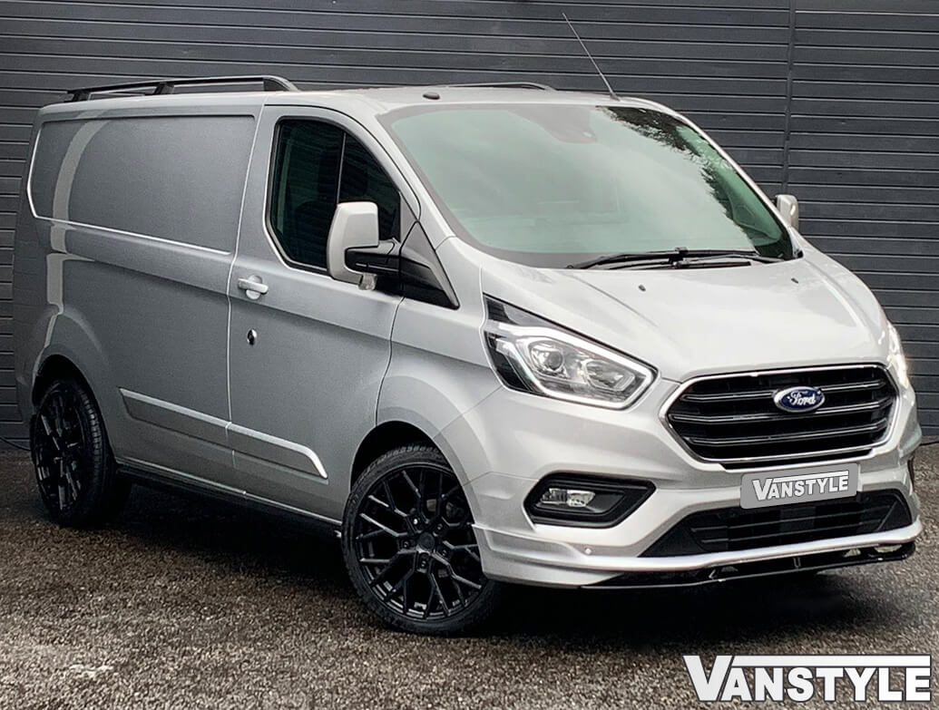 Front Lower PU Bumper Splitter Gloss Black Add On Custom 18 Vanstyle