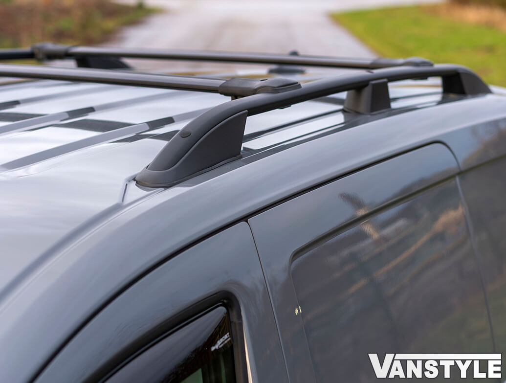 Black Aluminium Roof Rack Rails Side Bars For VW Caddy 2016-2020 (L1 Short Wheelbase) – ALVM Parts