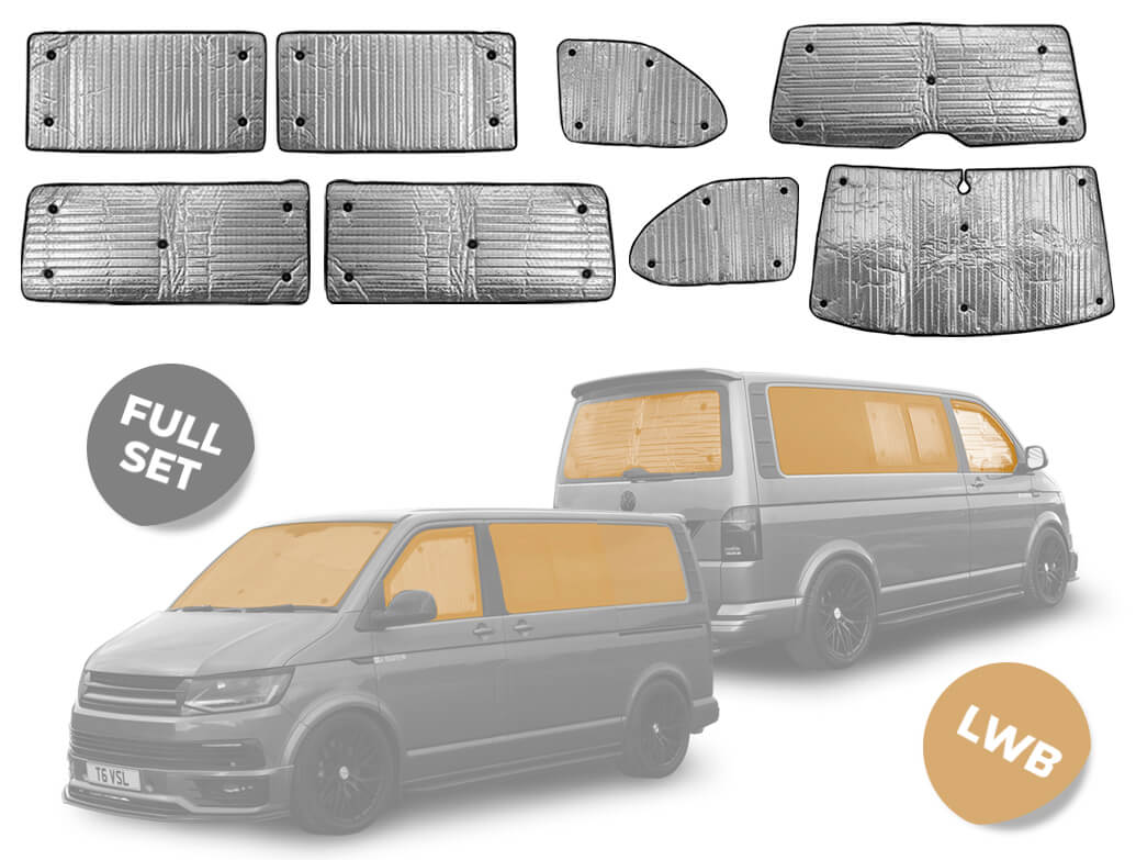 Window Blind Kit To Fit Volkswagen T6 2016-2020 Front Set Reversible Thermal 