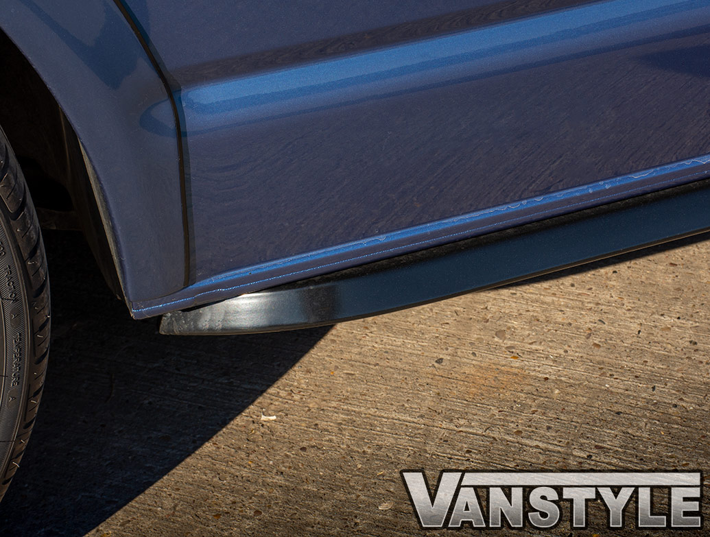 Angled Trapezoid Sportline Style Gloss Black Sidebars - VW T5 T6